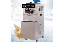 China Double System Soft Serve Ice Cream Machine Commercial Floor Standing supplier
