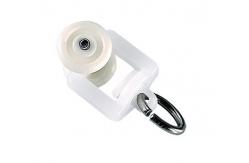 China High Precision Bathroom Use 1.5m Length Curtain Wheel Runners With Ring supplier