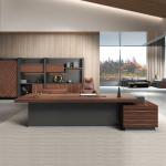Thickness 50mm Executive Writing Desk Melamine Modern CEO Office Desk