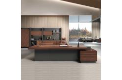 China Thickness 50mm Executive Writing Desk Melamine Modern CEO Office Desk supplier