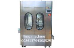China 0.8MPa 1000ml 4 Head Self Flow Bottle Filling Line supplier
