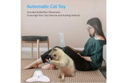 China Exercise Electric Interactive Butterfly Flutter Rotating Kitten Toys supplier