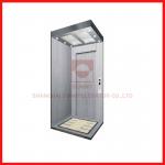 Hairline High Speed Elevator Stainless Steel Ceiling 0.4m/S For Villa With Stainless Steel for sale