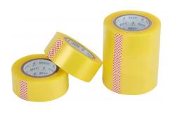 China Self Adhesive Clear Yellow Electrical Tape For Express Packing 40m supplier
