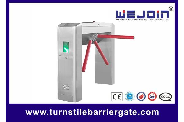 RFID Card Pedestrian Barrier Turnstile Gate Automatic With Traffic Light Indicator