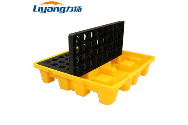 1.5T HDPE Plastic Spill Pallet 2 Drum Spill Containment Pallet