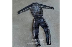 China Custom Made Windbreaker Tracksuit Nylon Sweat Suits Jacket And Sweatpants Set Breathable supplier