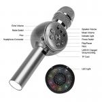 2600mAh USB Wireless Bluetooth Microphone Support Micro SD Card 32GB With Light