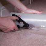 Plastic 1600mm 4mil Carpet Protection Film For Exhibitions Foot Traffic for sale