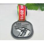 Hollow CNC Marathon Sports Metal Medal Retro Debossing for sale