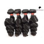 Black Grade 7A Virgin Hair Virgin Brazilian Remy Hair 95g-105g for sale