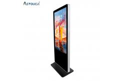 China 55 Inch Smart Free Standing Digital Poster Display Screen With IR Touch Technology supplier