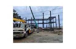 China Large Span Steel Structure Warehouse , Prefabricated Warehouse Building Steel Structure supplier