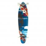 Punked Skateboards Kicktail Tropical Night Longboard Complete Skateboard - 10 x 40 for sale