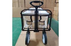 China Easy Control Collapsible Shopping Cart Metal Frame Folding Camping Wagon supplier