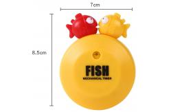 China Fish Magic ABS Material Kitchen Mechanical Timer Without Battery supplier
