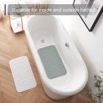 Sturdy Washable Silicone Non Slip Bath Mat For Bathroom Rectangular shape for sale