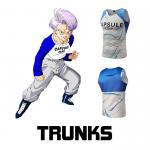 Breathable Dragon Ball Trunks Shirt With 3D Dye - Sublimation Logo Custom for sale