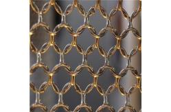 China Decorative Aluminium Metal Mesh Curtain Chain Drapery Metal Coil Mesh supplier