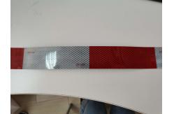 China Red White DOT C2 Metalized Prismatic Reflective Tape For Vehicles supplier