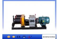 China 50KN Double Drum Electric Power Cable Pulling Tools Winch With 6 Groove supplier