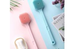 China Sustainable Long Handle Silicone Exfoliate Back Brush For Shower supplier