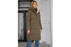 China Stylish Mid Length Woman Down Jacket For Fashionable Women supplier
