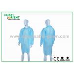 Non Sterile  22gsm MP Disposable Lab Coats With Zip Closure