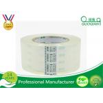 Crystal Clear Bopp Printed Parcel Tape , Quiet Packing Tape With Pressure Sensitive