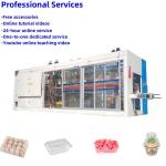 Used Fully Automated Plastic Vacuum Forming Machine High Durability Easy To Operate For Plastic Fruit Boxes for sale