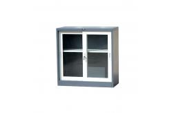 China Metal Sliding Glass Door File Cabinet KD Structure Lockable supplier