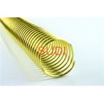 Shiny Gold Wire Diameter 2.0 Mm Metal Single Spiral Binding Coil Suitable For Notebook for sale