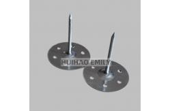 China Round Perforated Metal Base Plate Rockwool Insulation Pins Galvanized 80mm Length supplier