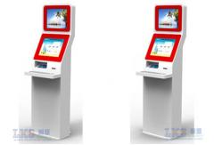 China 17inch Touch Screen Dual Screen LCD Monitor Self Service Information Kiosk supplier