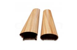 China Oval CNC Aluminum Extrusion Profiles For Handrail Railing Spraying Surface supplier