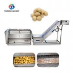 1.5 Tons / Hour Fruit And Vegetable Processing Line Root Brush Washing for sale