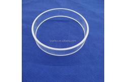 China Frosted Transparent Clear Quartz Glass Products Ring supplier
