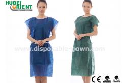 China L XL Polypropylene Disposable Patient Gown 45g/m2 With Waist Ties supplier