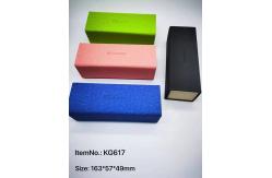 China Eco Friendly Cuboid Canvas Foldable Eyeglass Case Resit Compression supplier