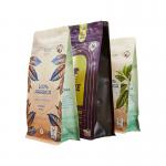 Biodegradable Kraft Paper Food Zipper Packaging Stand Up Pouch Custom Resealable Waterproof for sale