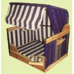 Small Strong Comfortable Roofed Wicker Beach Chair & Strandkorb For Pet for sale