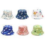 Animal Pattern Fisherman Bucket Hat 100 % Cotton Twill Summer Travel Beach Cap for sale