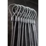 EN 13411-3 Soft Eye 30mm Steel Core Swaged Wire Rope for sale