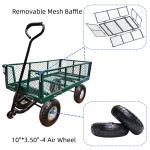Ironton Steel Garden Cart 440 lb Capacity Heavy Duty Garden Dump Truck Rubber Inflatable Wheel for sale
