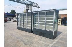 China Supermarket Ice Cream Upright Merchandiser Freezer With Multi Decks supplier