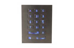 China Top Panel Mounting Door Access Keypad With 0.45mm Short Stroke supplier
