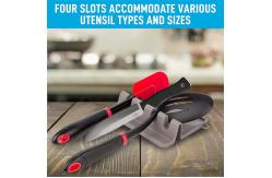 China Nontoxic Silicone Spoon Rest BPA free Rustproof Nonstick Food Grade material supplier