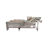 Water Circulation 500kg/H SS304 Fruit Washing Machine for sale