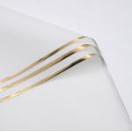 Golden-edge Jelly Film Flower Wrapping Paper 58*58cm Semi-Transparent Shipping Time 30-45Days for Bouquet Packaging Material for sale