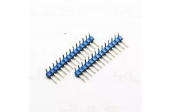 China Customizable Gold Single Row Pin Header , Spacing 2.0mm Right Angle PIN Header supplier